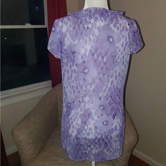 Victoria's Secret Purple Floral Tie Lingerie M - Picture 4 of 9